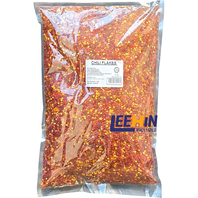 Chili Flake Coarse Kasar (Cili Flake Sticker Putih) 1kg 辣椒粒(搅碎的) 