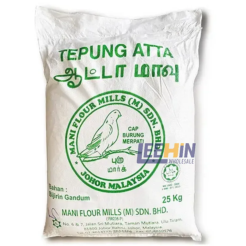 Tepung Atta (Loose) (Chapati / Semolina) Loceng 25kg  Atta’s Flour 