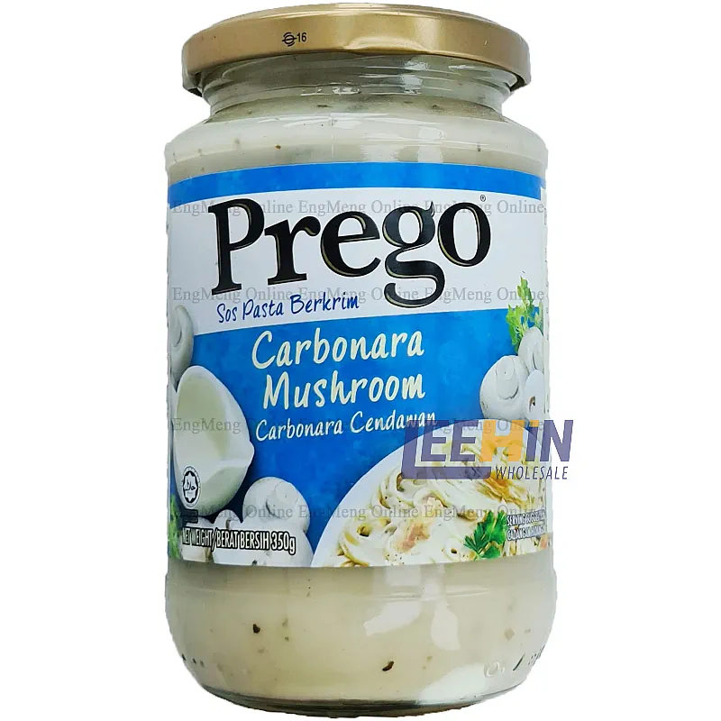 Prego Carbonara (Putih) 350gm (Kaca) Pasta Sauce 