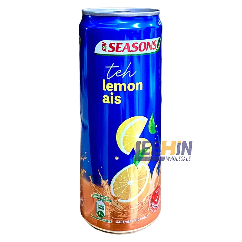 Season Can Drink Ice Lemon Tea (Tin) 300ml 柠檬茶（铁罐） x24 