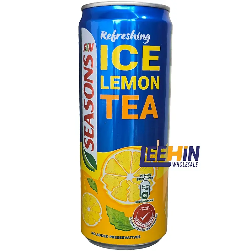 Season Can Drink Ice Lemon Tea (Tin) 300ml 柠檬茶（铁罐） x24 