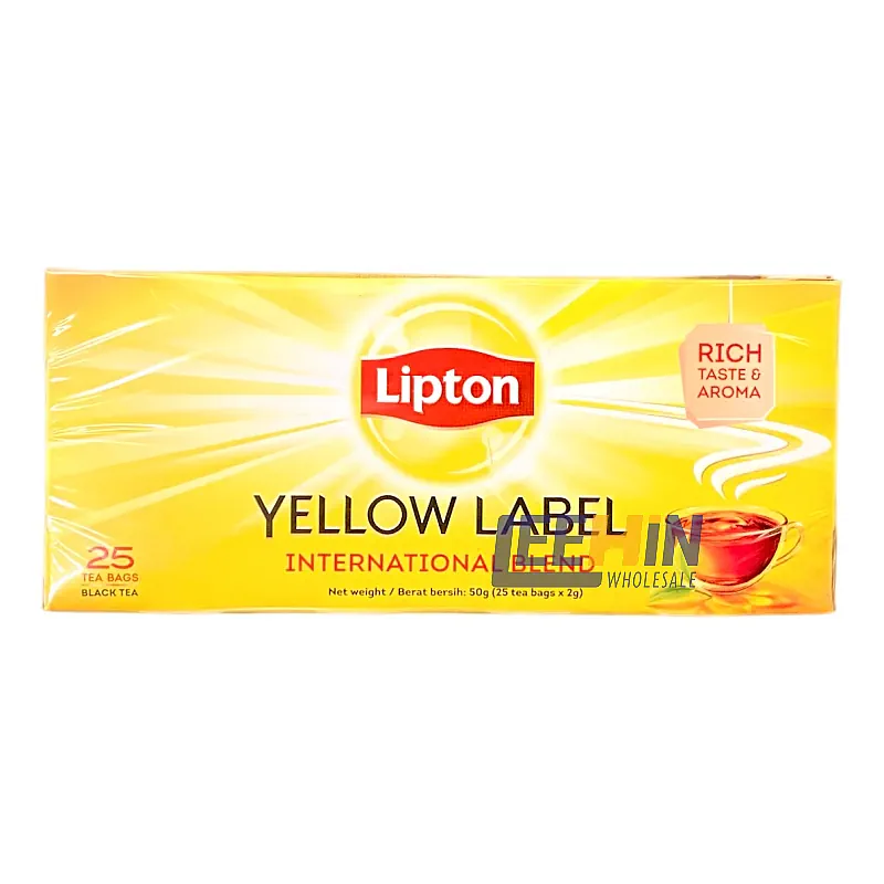 Teh Lipton 25teabags (50gm) Lipton Yellow Label Black Tea 