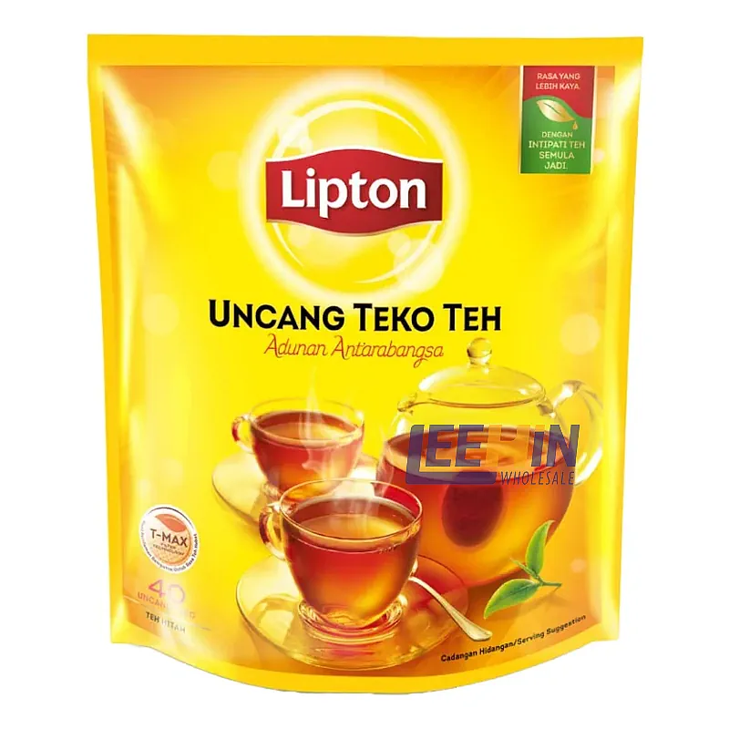 Teh Lipton Uncang Teko 40uncang (80gm) Lipton Yellow Label Black Tea 