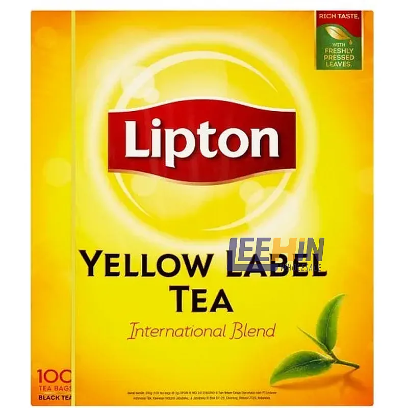 Teh Lipton Uncang 100uncang (200gm) Lipton Yellow Label Black Tea 