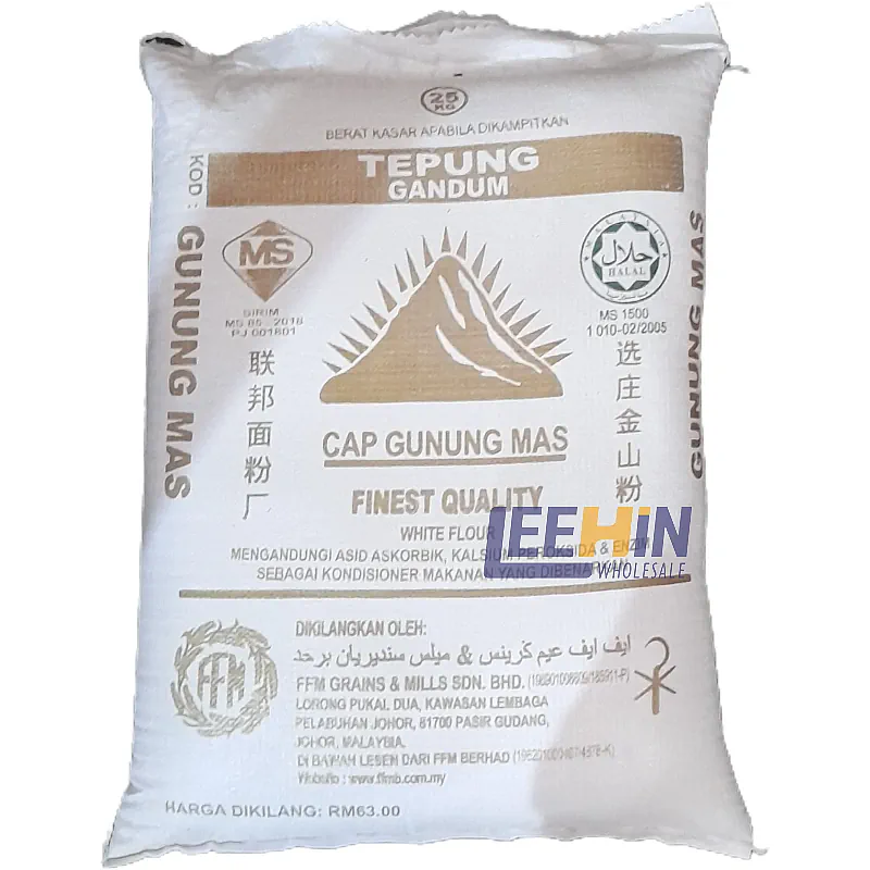 {Preorder: ETA 1-2 week} Tepung Gandum Gunung Mas 25kg 金山高劲面粉 High Protein Wheat Flour 