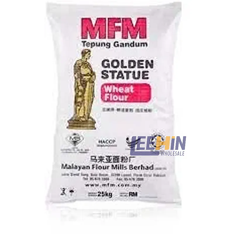 {Preorder: ETA 1-2 week} Tepung Gandum Golden Statue (MFM) 25kg 金像高劲面粉 High Protein Wheat Flour 