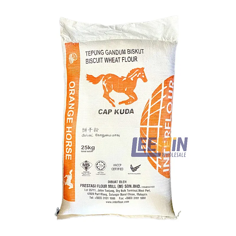{Preorder: ETA 1-2 week} Tepung Gandum <ORANGE> Horse 25kg (for skin / dim sum) Wheat Flour 