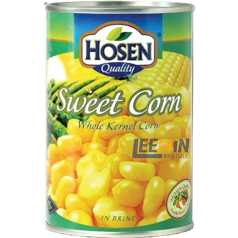 Sweet Corn Whole Kernel Corn (Jagung Biji) Hosen 400gm 好顺罐头玉蜀黍粒 x24 