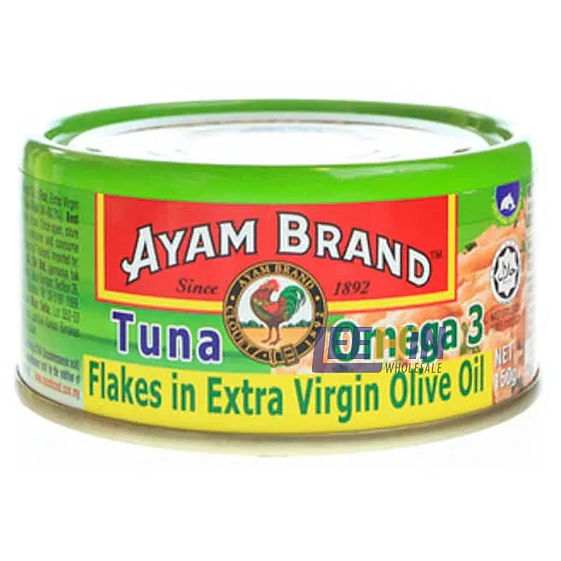 Ayam Tuna Flakes in Sunflower/Olive/Omega3 Oil 160gm 