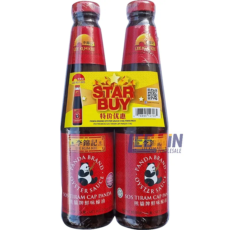 Lee Kum Kee Panda Brand Oyster Sauce Sos Tiram 510gm Twin Pack x2x6 李锦记熊猫耗油  