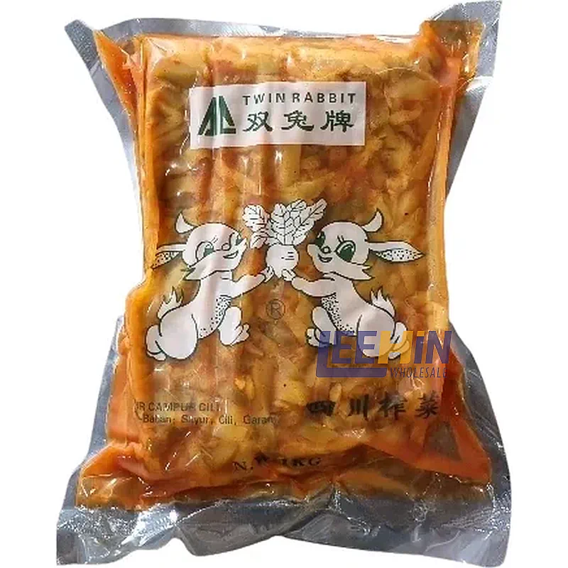 Sayur Hancur (Sichuan Vege Cili) 1kg 四川榨菜丝(辣) Sichuan Preserved Vegetable 