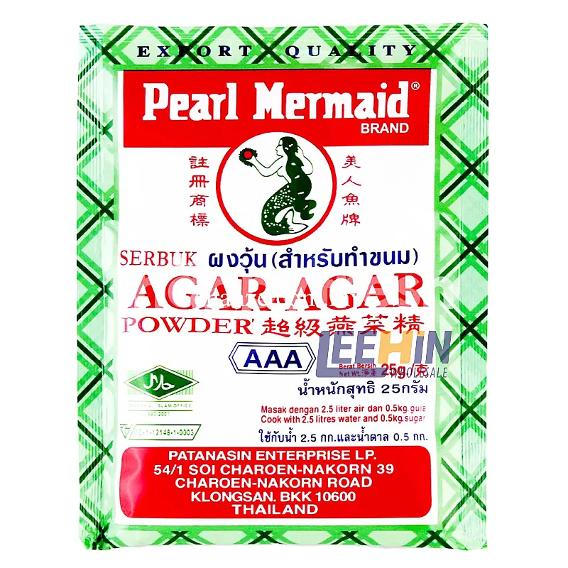 Serbuk Agar Pearl Mermaid AAA (Hijau) 25gm 
