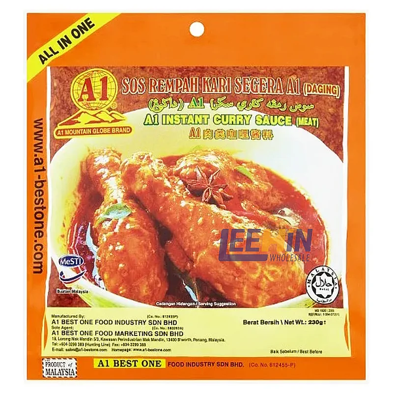 A1 Kari Meat (Packet Oren) 230gm A1 肉类咖哩酱料 Instant Curry Sauce 
