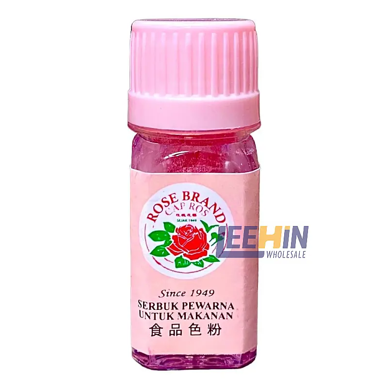 Serbuk Pewarna Ros Pink 3gm x10 Food Coloring Powder 