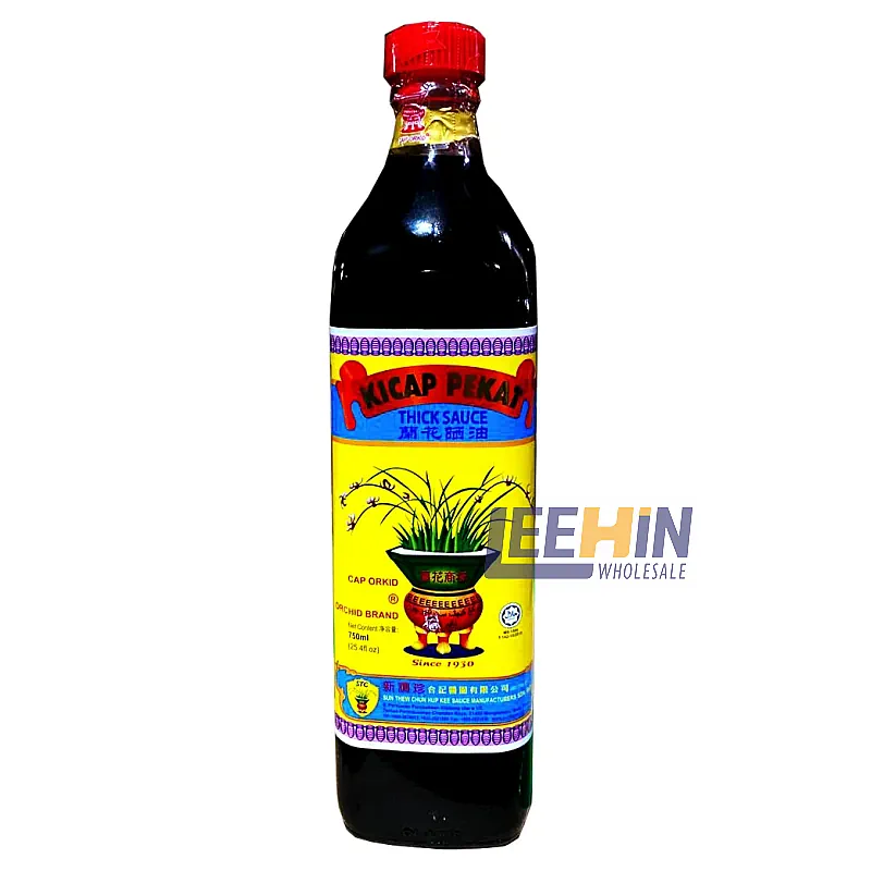 Orchid Brand Kicap Pekat (Penutup Merah) 750ml 兰花黑酱油（晒油） Dark Soy Sauce 