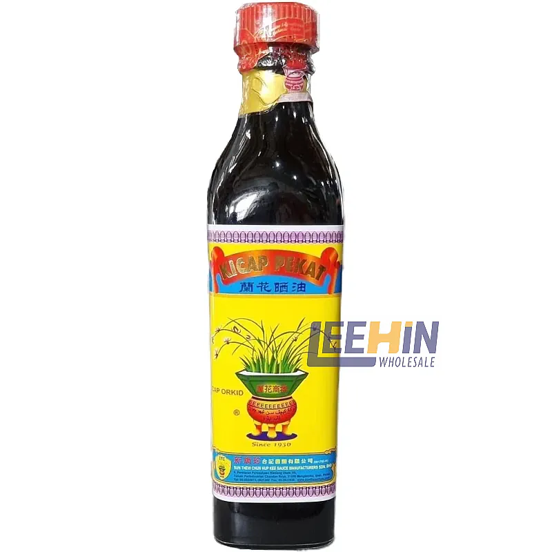 Orchid Brand Kicap Pekat (Penutup Merah) 370ml 兰花黑酱油（晒油） x12 Dark Soy Sauce 