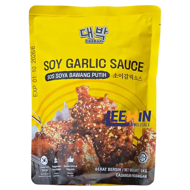 Daebak Korean Fried Chicken Soy Garlic Sauce 1kg Fry Coating Mix 