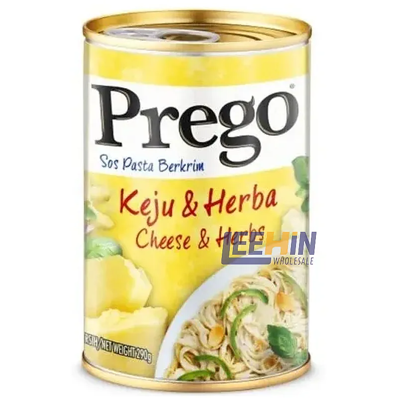 Prego Keju & Herbs (Cheese & Herbs) 290gm (Tin) Pasta Sauce 