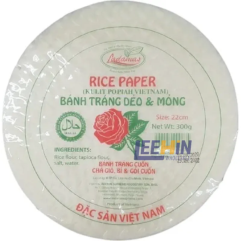 Kulit Popiah Vietnam (Rice Paper) Ladamas 300gm 越南薄饼皮 