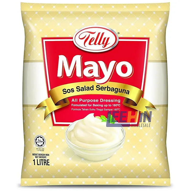Telly Mayo 1Lt (Sos Salad Serbaguna) Mayonnaise All Purpose Dressing 