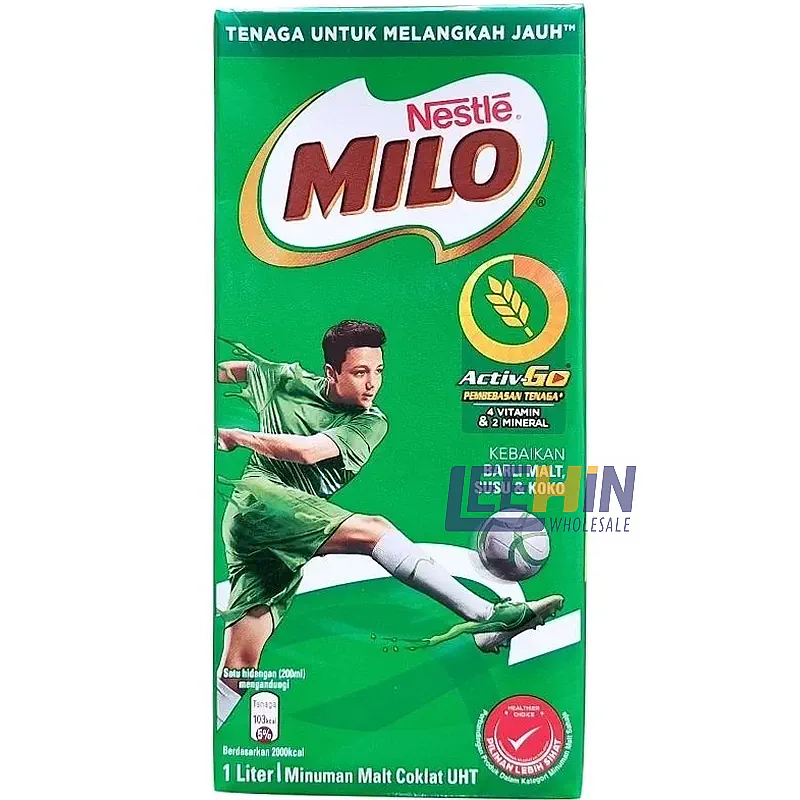 Milo Air Paket 1Lt 美露包装水 x12 Active-Go Chocolate Drink 