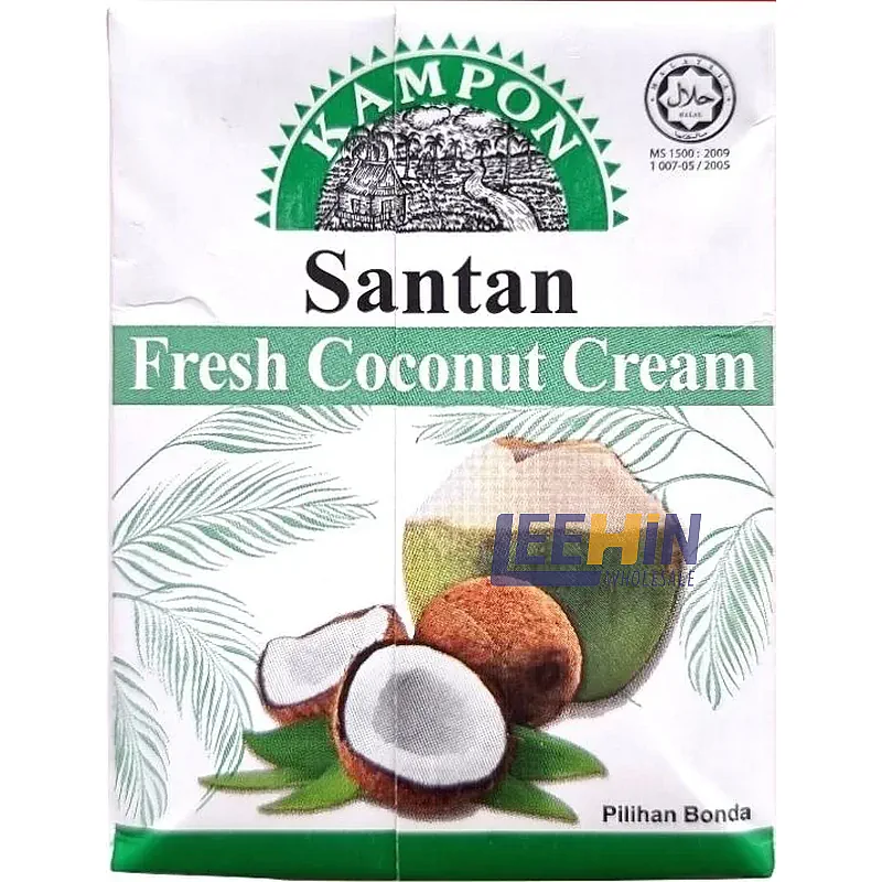 Santan KAMPON 200ml (24% Fat, Same quality as Kara) Kampon 椰汁  Coconut Cream