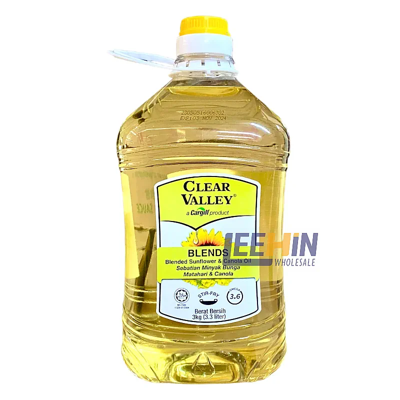 Minyak Clear Valley Sunflower & Canola Blended Cooking Oil 3kg 