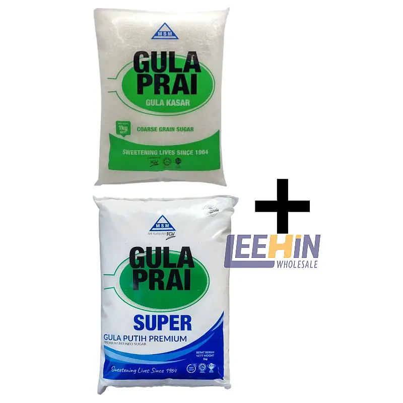Gula PRAI Loose Set (8 Hijau + 1 Biru = 9kg) 粗糖 3kg Coarse Sugar 