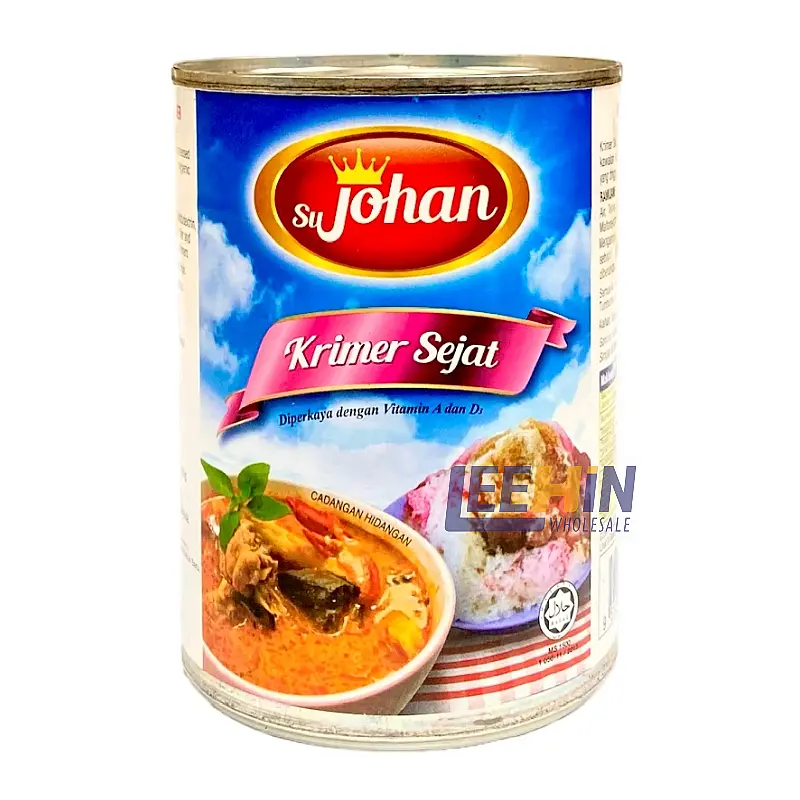 Susu JOHAN Cair (Krimer Sejat) 390gm 奶水(淡奶) Evaporated Creamer 