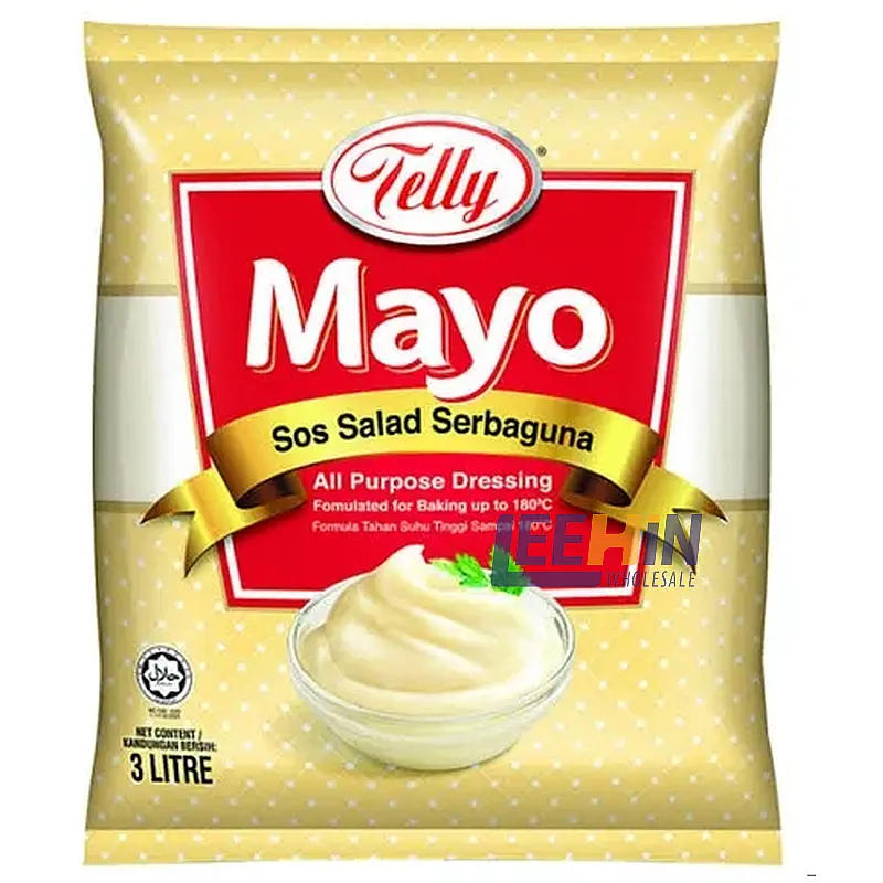 Telly Mayo 3Lt (Sos Salad Serbaguna) Mayonnaise All Purpose Dressing 