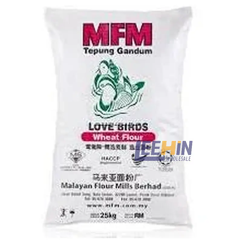 {Preorder: ETA 1-2 week} Tepung Gandum Love Birds (MFM) 25kg MFM鸳鸯 High Protein Wheat Flour (For wan 