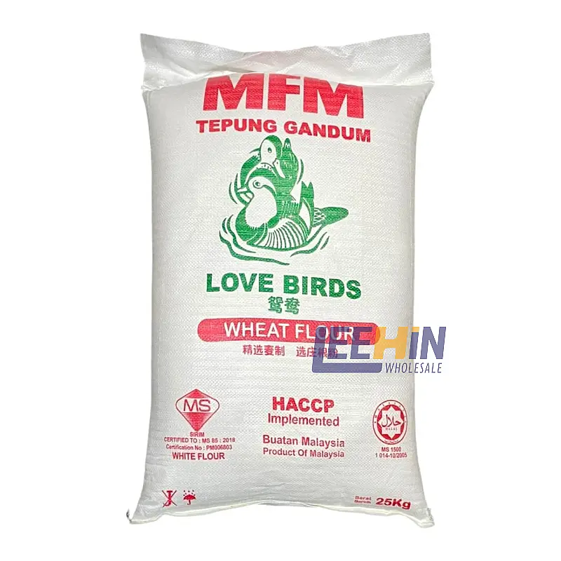 {Preorder: ETA 1-2 week} Tepung Gandum Love Birds (MFM) 25kg MFM鸳鸯 High Protein Wheat Flour (For wan 