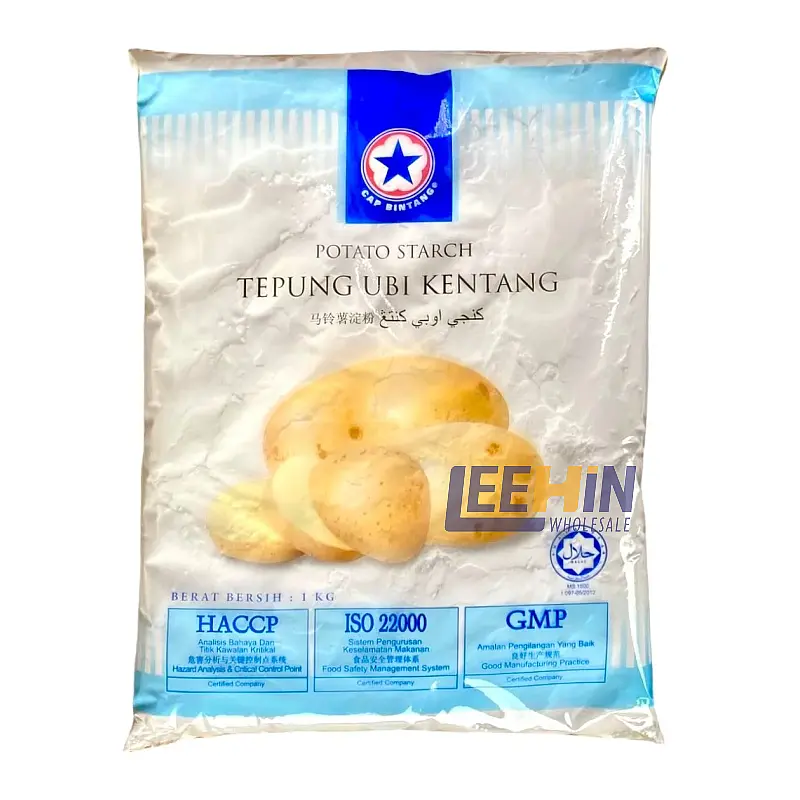 Tepung Ubi Kentang Cap Bintang (Potato Starch) 1kg 马铃薯淀粉 