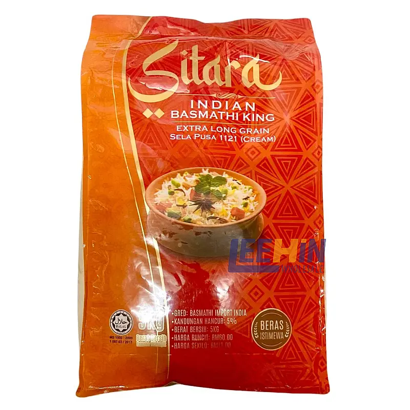 Beras Basmalti Sitara Premium 1121 (India Pusa Extra Long) 5kg Basmati Rice 