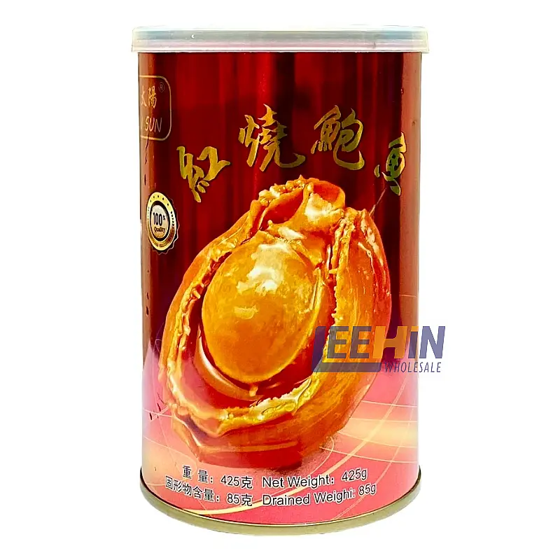 Abalone New Sun (Merah) 425gm (6粒 Net 85g) 新太阳红烧6头鲍鱼 