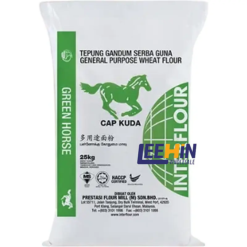 {Preorder: ETA 1-2 week} Tepung Gandum <GREEN> Horse 25kg (for cookies/pancake) Wheat Flour 