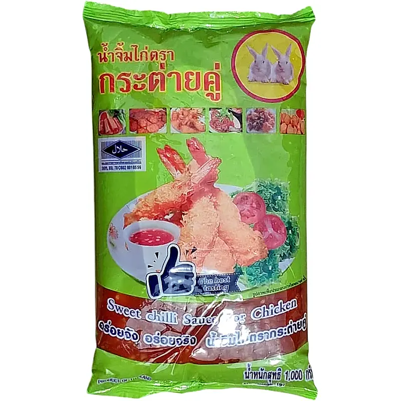 Sos Cili Thai Cap Arnab Sweet (Soft Pack) Chili Sauce 1kg 甜鸡酱 